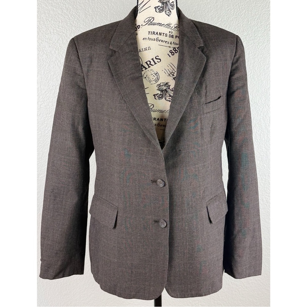 Cricketeer Vintage Women's Briwn Tweed Hunting Equestrian Blazer Jacket, Medium